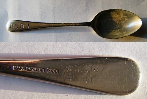 Arrow marked 1942 dated large spoon