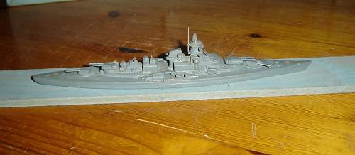 Wartime model ship