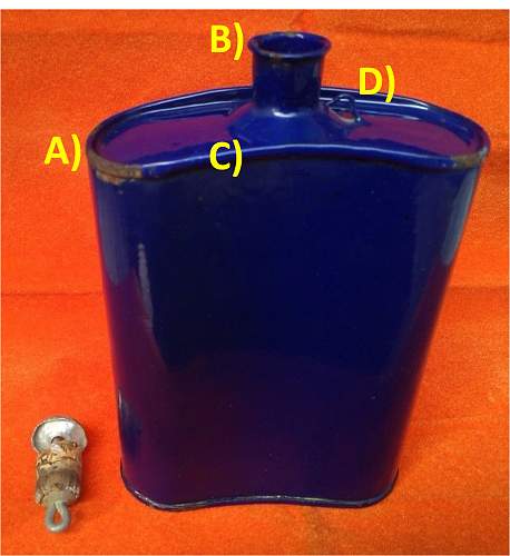 Distinguishing Cobalt Blue Mk VI and Mk VII Water-Bottles