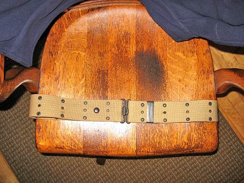 My New World War One Web Belts and the like