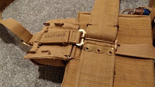 Early War British Officer's Pattern 1937  Webbing Set (MEC&#7484; 1938-1941)