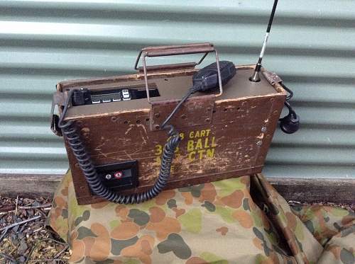 Modern radio kit in wood 303 ammobox