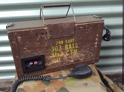 Modern radio kit in wood 303 ammobox