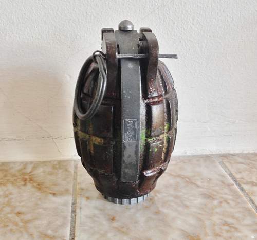 WW2 1943 M36 Mk1 Mills Bomb Grenade