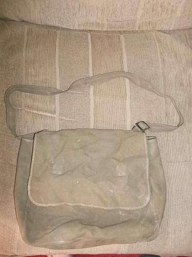 British issue 'musette' bag- 159ParaLghtRA 44th Indian Airborne 1944/5.