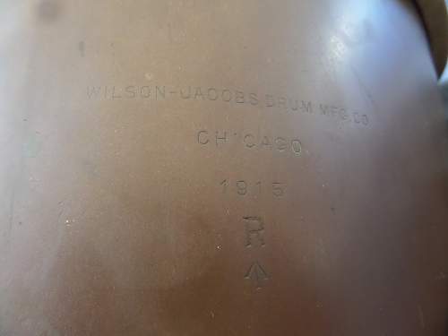 British Army ww1 dated US made drum