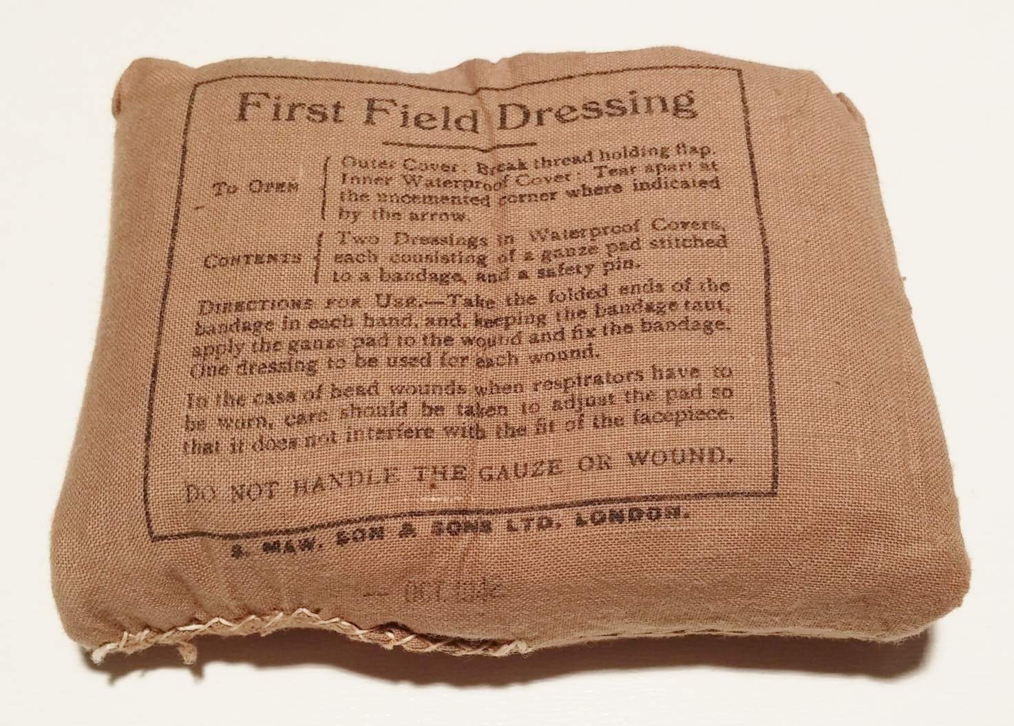 WW2 First Field Dressing British M1937 