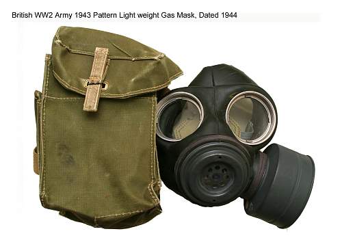 WW2 Gas Mask. 1941-44. Danish issue. British?