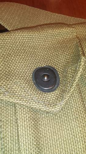 M1 Garand Ammo Belt. Strange front latch?