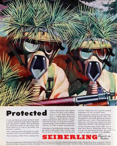 US Army/Navy M.II Diaphragm gas mask