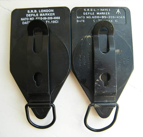 Army defile markers