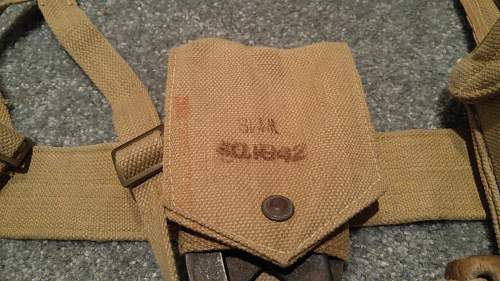 Indian-made Pattern 1937 Officers' Webbing Set