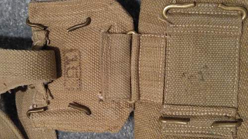 Indian-made Pattern 1937 Officers' Webbing Set