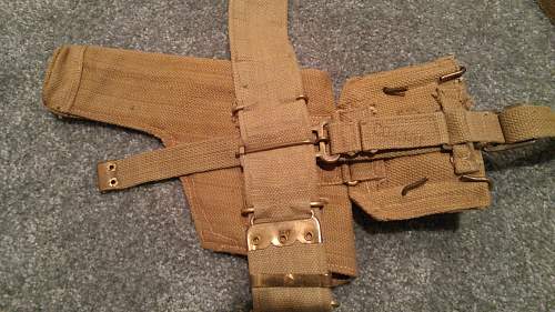 Indian-made Pattern 1937 Officers' Webbing Set