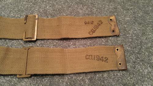 Indian-made Pattern 1937 Officers' Webbing Set