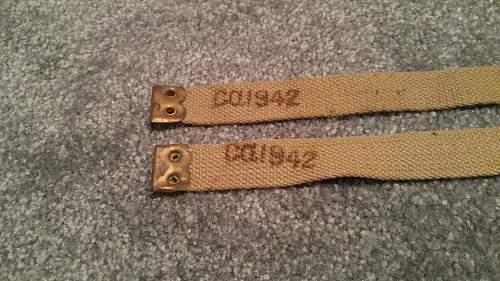 Indian-made Pattern 1937 Officers' Webbing Set