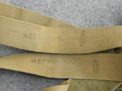 FAKE! Commonly encountered fake markings on British webbing...