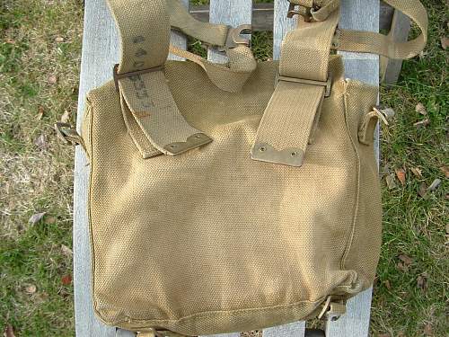 M37 Haversack and converted US Shovel Carrier