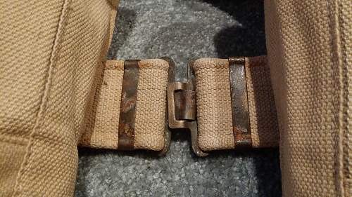 Union of South Africa Pattern 1937 Webbing Set in Pictures