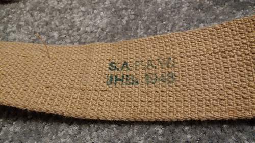 Union of South Africa Pattern 1937 Webbing Set in Pictures