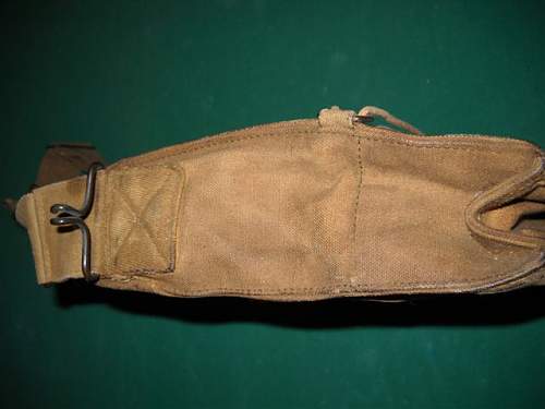 U.S. Army issue, WWI gas mask and satchel bag