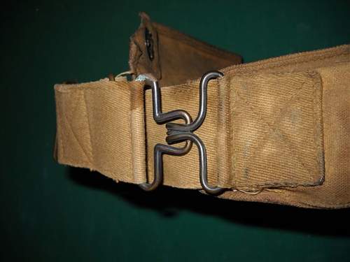 U.S. Army issue, WWI gas mask and satchel bag