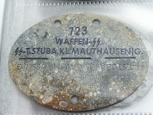 AUSCHWITZ SS id tag