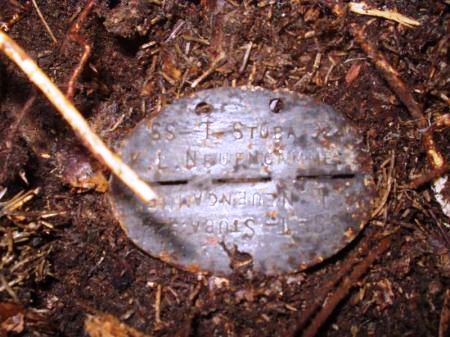 AUSCHWITZ SS id tag