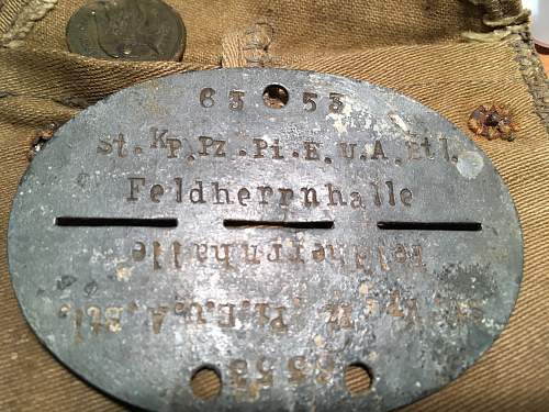 Two &quot;Felherrnhalle&quot; Disks and an unusual pouch