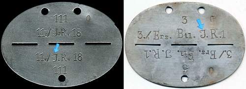 Gebirgsjager Regiment 138 Erkennungsmarke - 12./G.J.R.138 vs. 4./Gb.Jg.R.139