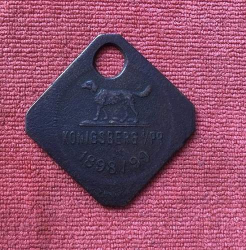 German dog tags for dogs? Please look?