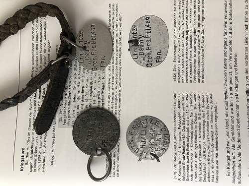 German dog tags for dogs? Please look?