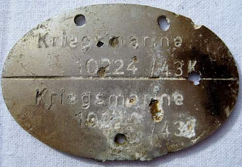 Need help id panzer and kriegsmarine dog tags