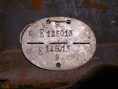&#1045; 125013 Interesting ID disc from Stalingrad