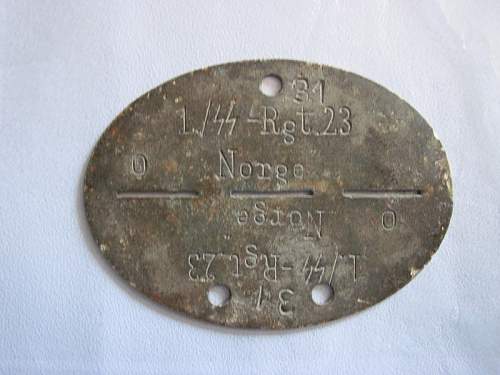 ID tag SS Norge Rgt. 23