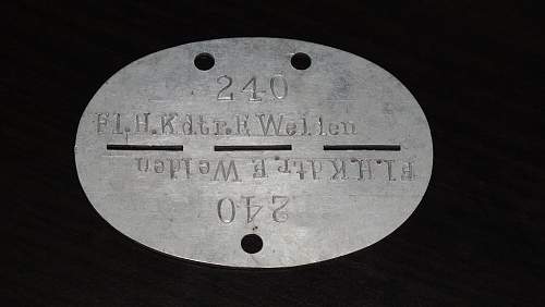 Help in identifying WWII German dog tags