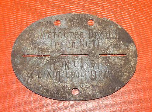 Estonian SS Dog tag