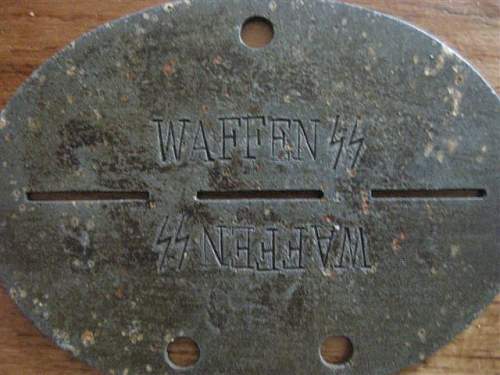 waffen SS ID tag???