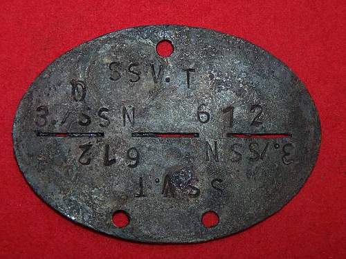 Estonian SS Dog tag