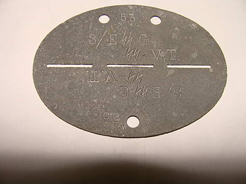 Waffen SS dog tag, opinions please