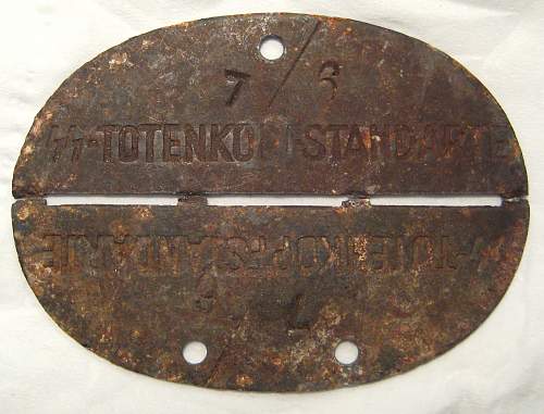 12 SS T Standarte relic tag