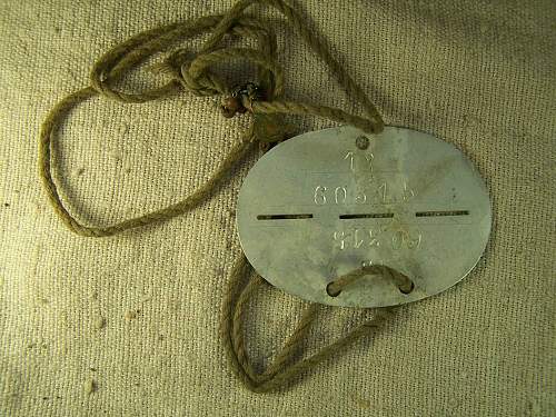 Luftwaffe J.G 26 dog tag