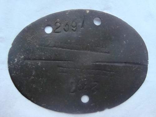 Help with SS Dirlewanger WWII dogtag, please