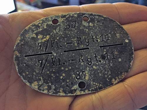 Dog tag from flea market