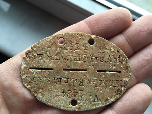 Dog tag from flea market