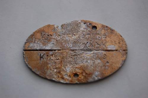 Kriegsmarine dog tag.