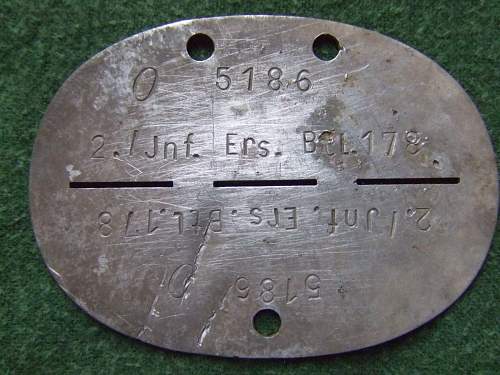 Small group of ID discs, eastern front.