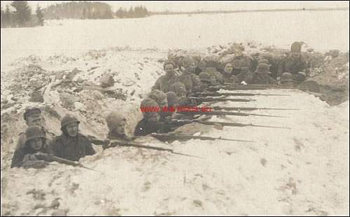 Helmets in Estonian Army- period pictures