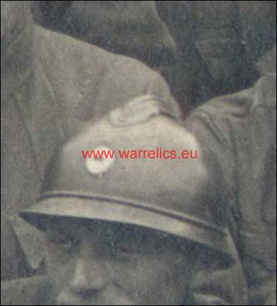 Helmets in Estonian Army- period pictures