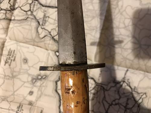 Unusual cork handled FS knife